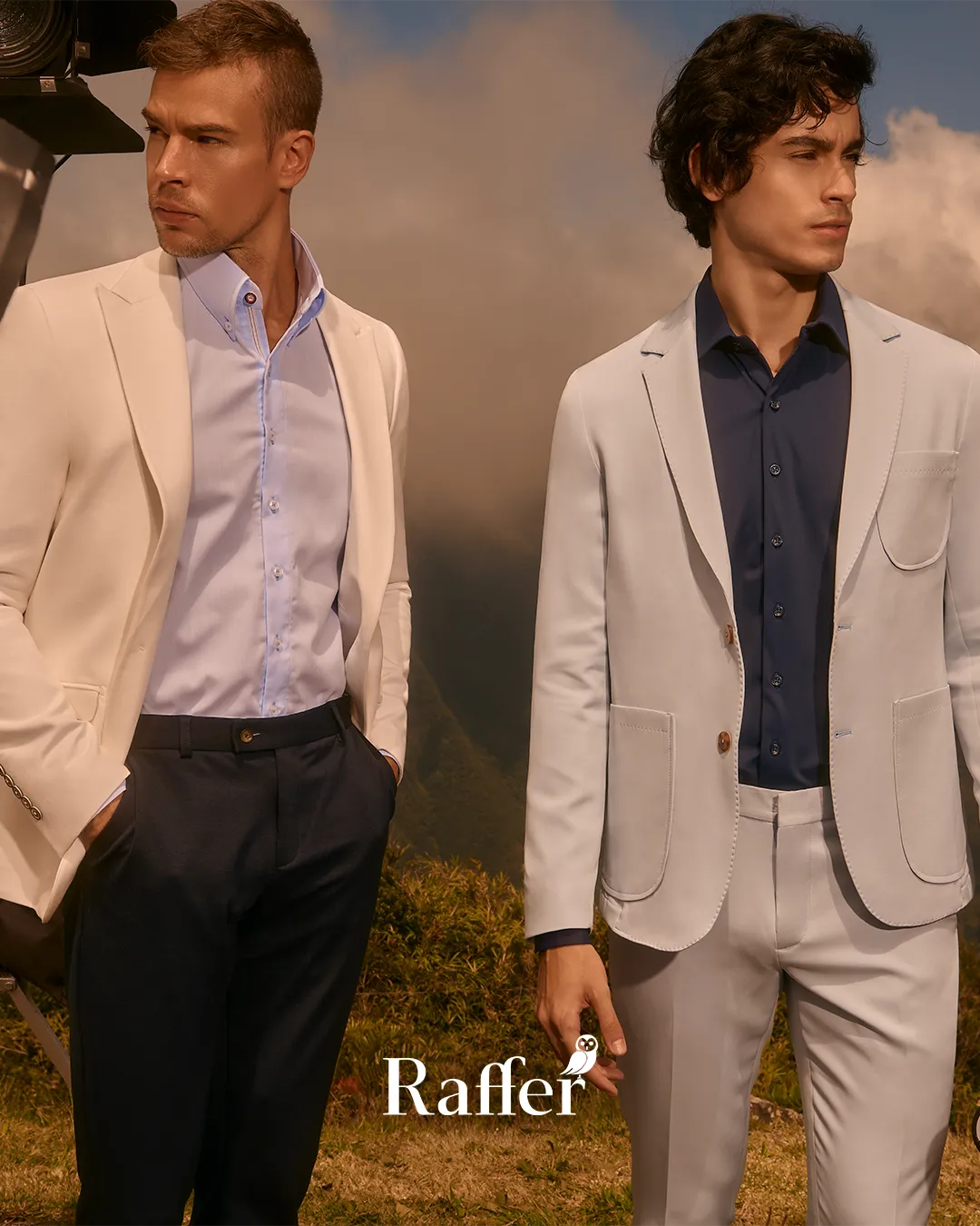 Modelo da coleção, traje social masculino