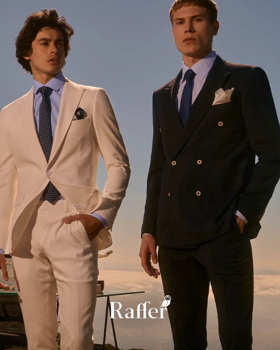 Modelo da coleção, traje social masculino