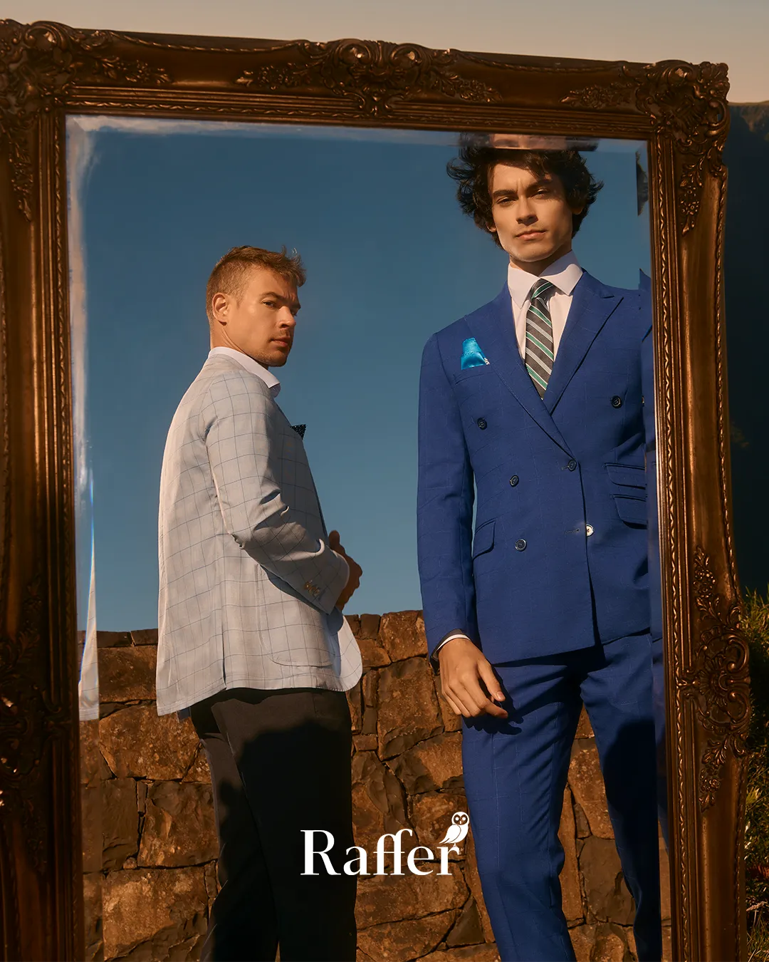 Modelo da coleção, traje social masculino