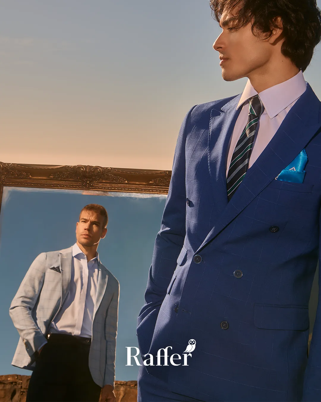 Modelo da coleção, traje social masculino