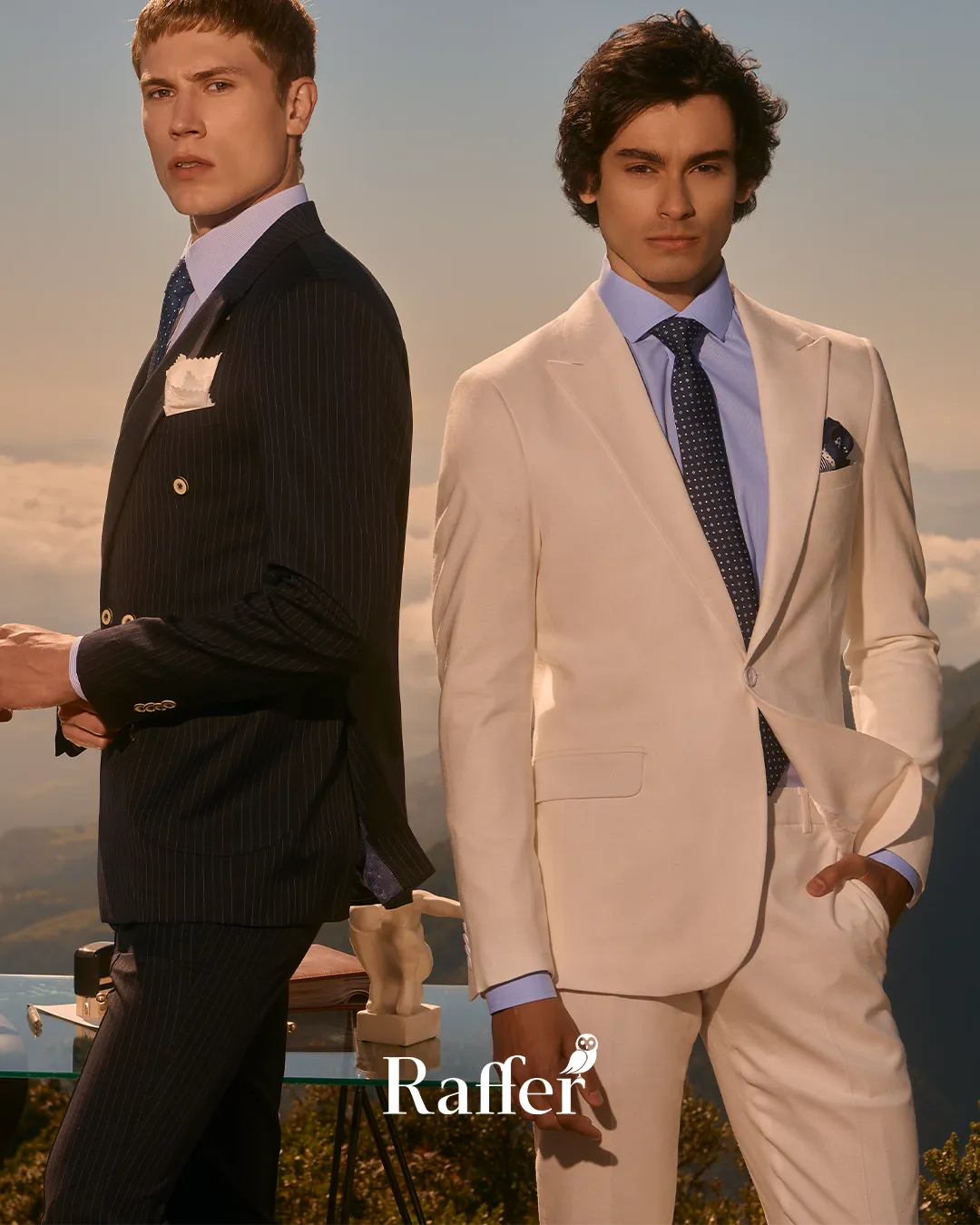 Modelo da coleção, traje social masculino
