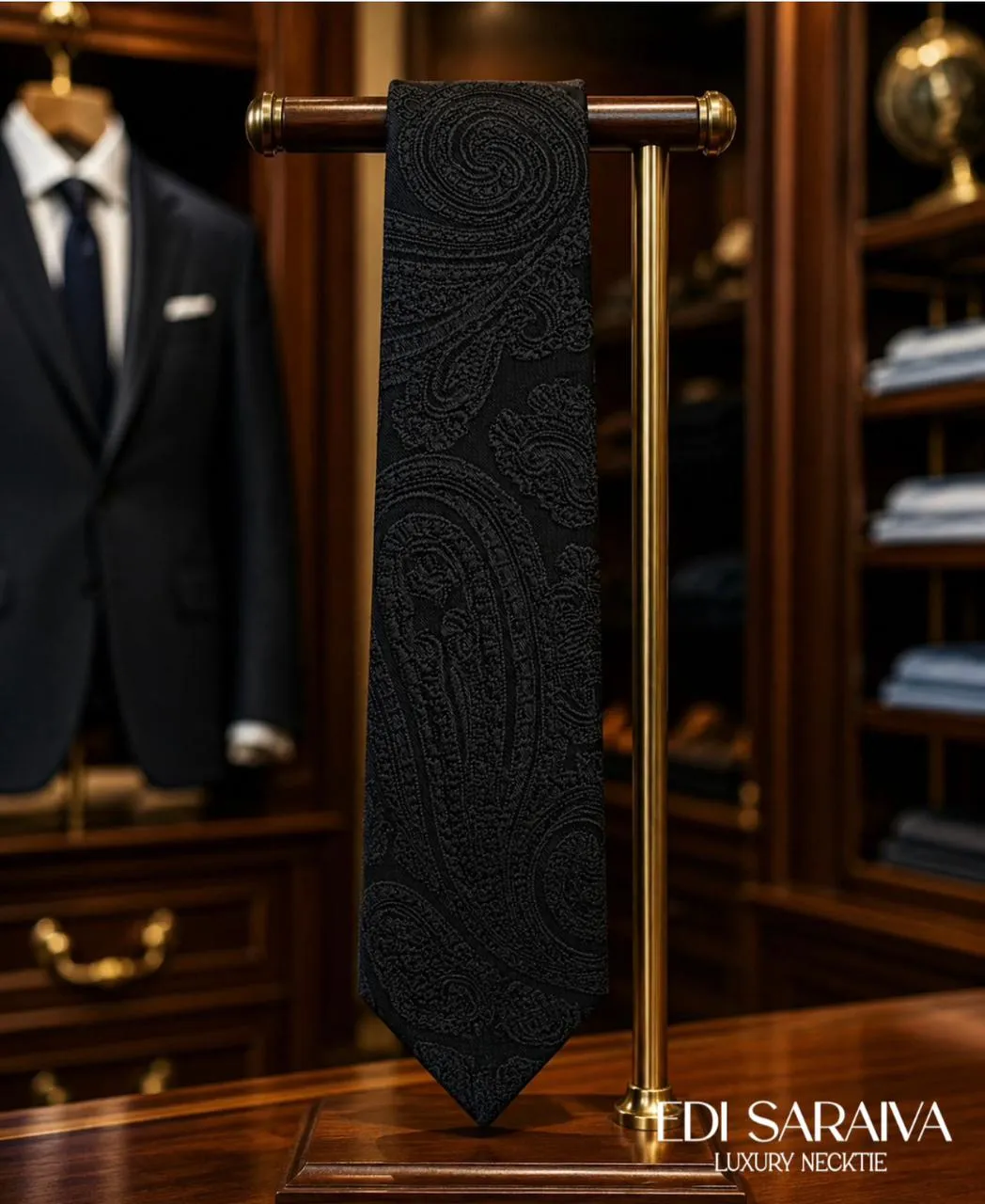 Modelo da coleção, traje social masculino